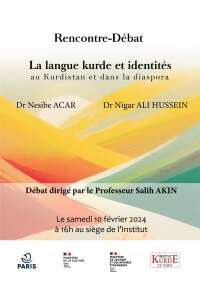 Rencontre-Débat: La langue kurde et identités au Kurdistan et dans la diaspora