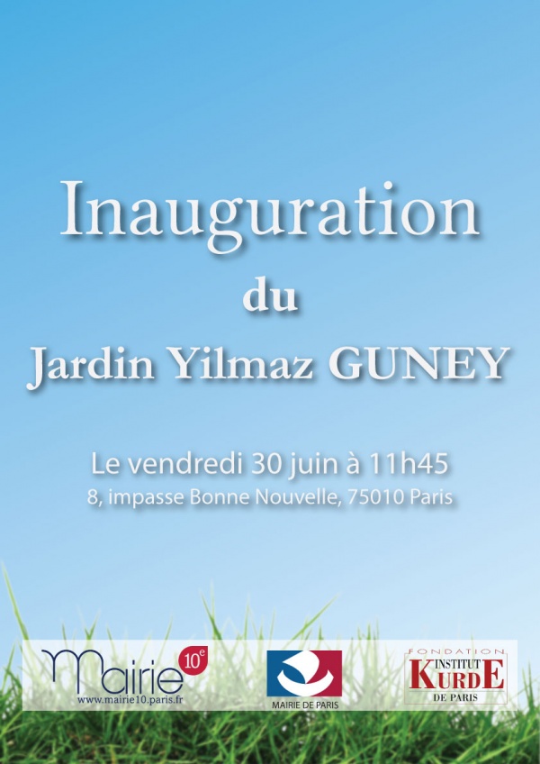 Inauguration du Jardin Yilmaz GUNEY