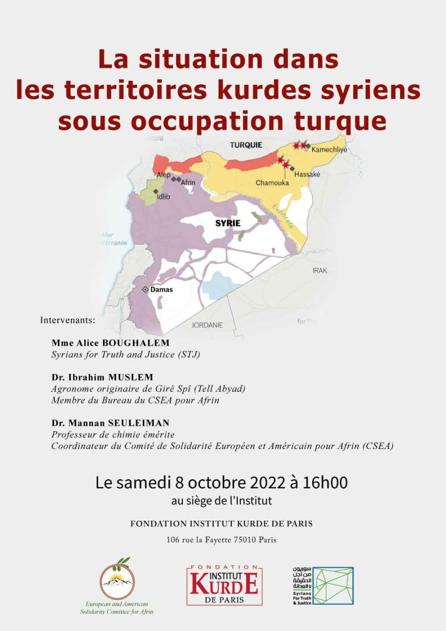 La situation dans les territoires kurdes syriens sous occupation turque