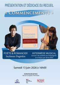 Pr&eacute;sentation et d&eacute;dicace du recueil &laquo; Commencements &raquo;