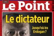 Des militants pro-Erdogan font retirer une affiche de l’hebdomadaire « Le Point »