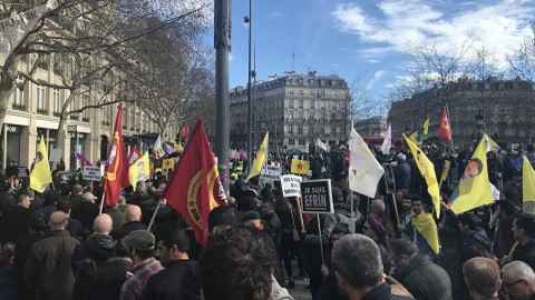 Un millier de manifestants pro-kurdes rassemblés à Paris