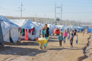 Camp de réfugiés kurdes syriens 