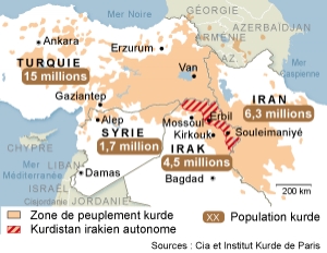 Régions kurdes