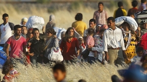 Des Kurdes syriens de Kobane...